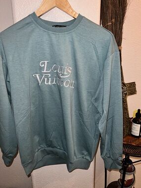 Fashion Teal-Green Crewneck Sweatshirt